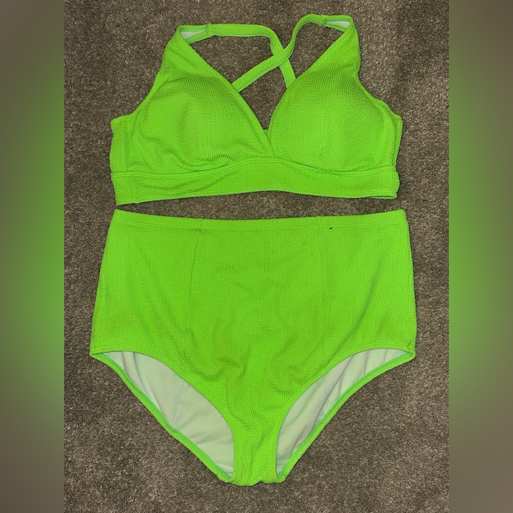 Torrid Textured Strappy Bathing Suit Size 3